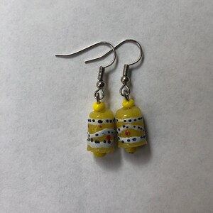 Yellow African Earrings