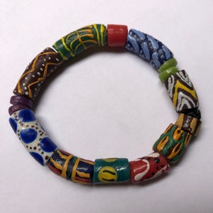 Colorful Recycled Glass Bracelet