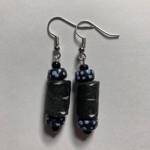 Black and Blue Earrings