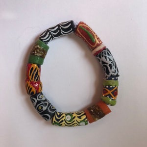 Colorful Recycled Glass Bracelet