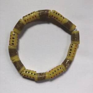 Yellow Polka Dot Bracelet