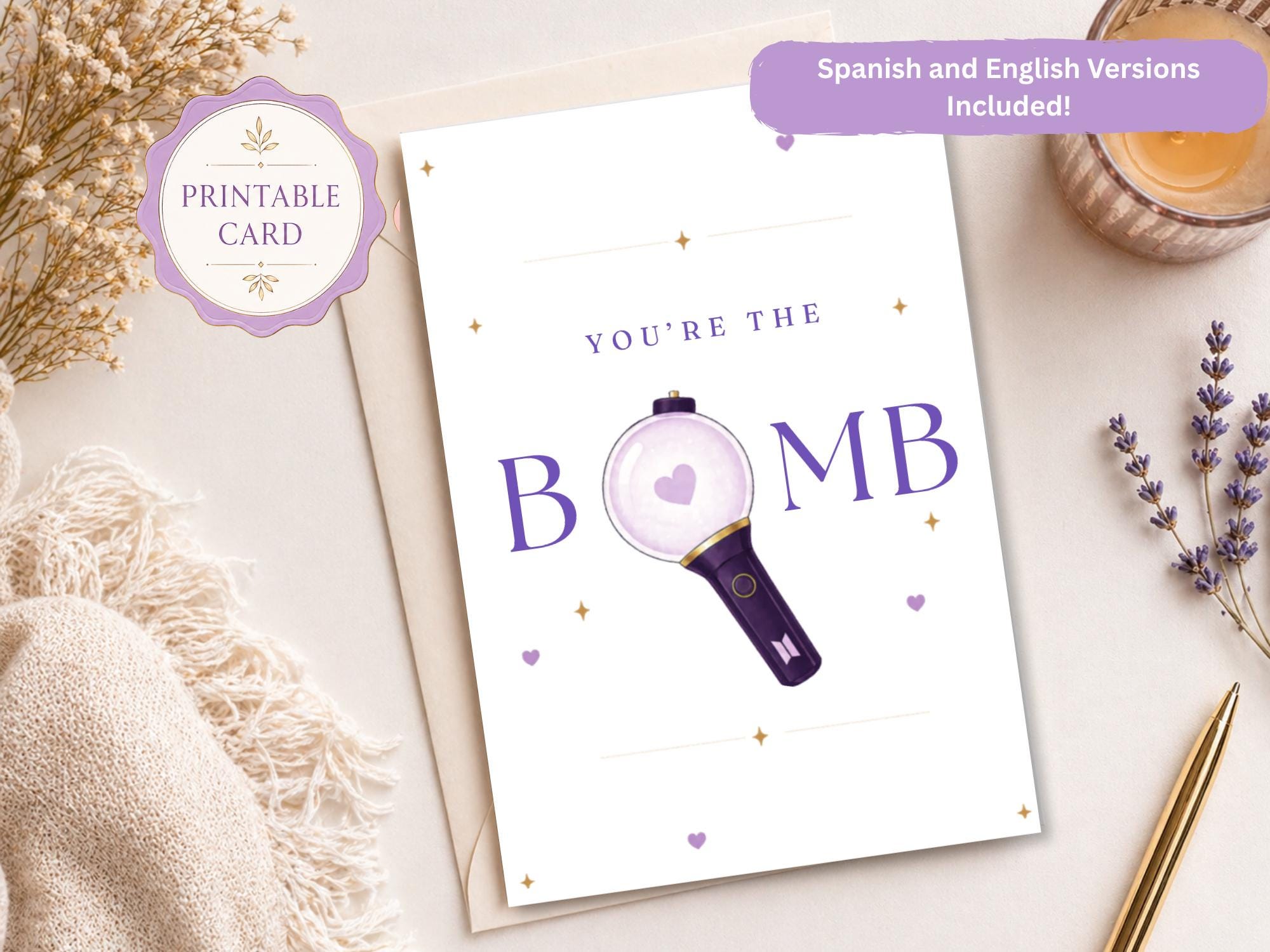 BTS thank youシールリピページ Bts Thank You Cards - Etsy