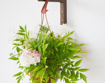 Wall-Mounted Plant Hanger | Modern Hanging Flower Pot Holder | Indoor & Outdoor Plant Bracket | Hanging planter hook
