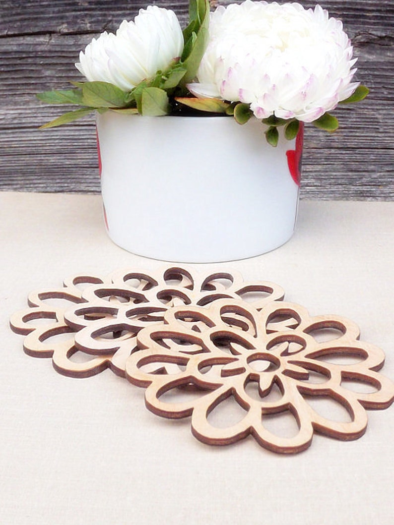 4 Wood Coasters Coffee table decor Custom coasters Etsy