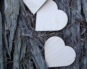 100 Wood Hearts, Rustic wedding decor, Custom Initials, Rustic Wooden Hearts, Wedding decorations, Gift, Wedding decor, Laser cut, Wooden