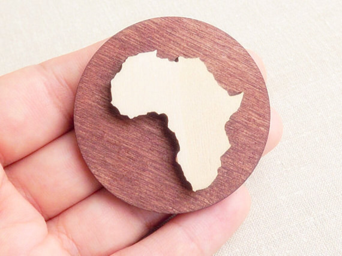 Map of africa Fridge Wood Map Africa map Etsy