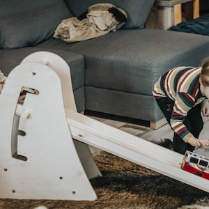 Race track / Home playground / 1st birthday gift/ Kids furniture / Motor skills / Montessori baby / montessori toddler / Wooden slide