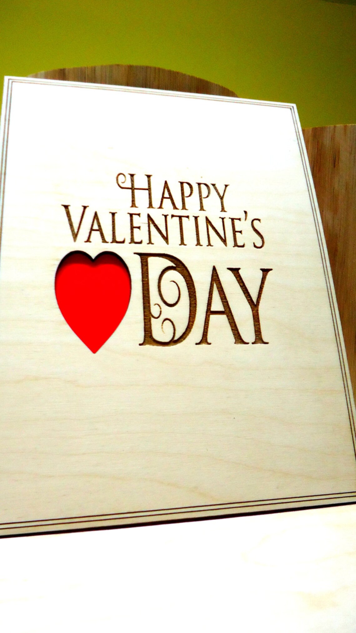 Wedding Anniversary Greeting Card Gift for Her Wood Post Etsy