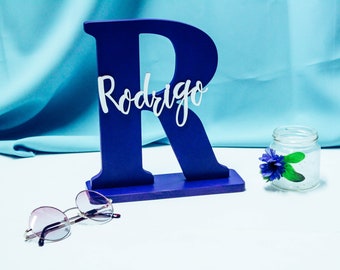 Custom Wooden Name Sign, Large Letter Nursery Decor