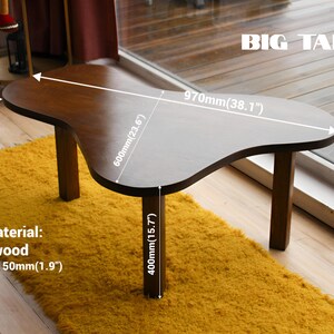 Handmade birch plywood nesting coffee tables set of two different heights