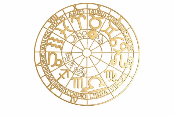 A full personalized birth/natal chart rendered as wooden wall art — astrology nerds will flip that their actual chart is now a striking piece of decor, not just an app screenshot.
