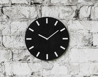 Wood clock 11.8"/ Modern wall clock / Wood clock / Wooden clock / Farmhouse clock / Wooden wall clock / Wood wall clock / Rustic wood clock