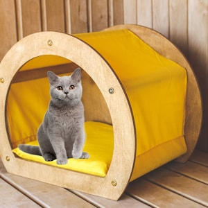 Cat bed / Arch / Wooden cat house  / Cat house / Cat furniture / Cat cave / Modern cat furniture / For cat owners / Cat lover gift / Home