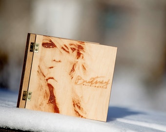 Single CD holder / Keepsake box / Dvd Case / Dvd Case / Gift for her / Personalized Wooden Case / Wedding Gifts / CD storage / CD bookcases