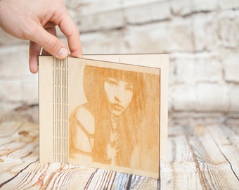 Personalized Wood CD/DVD Case, Custom Photo Keepsake Box