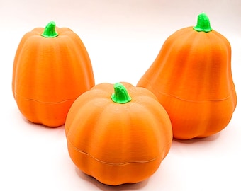 3D Printed Pumpkin trinket box, Halloween, Thanksgiving, ready to ship