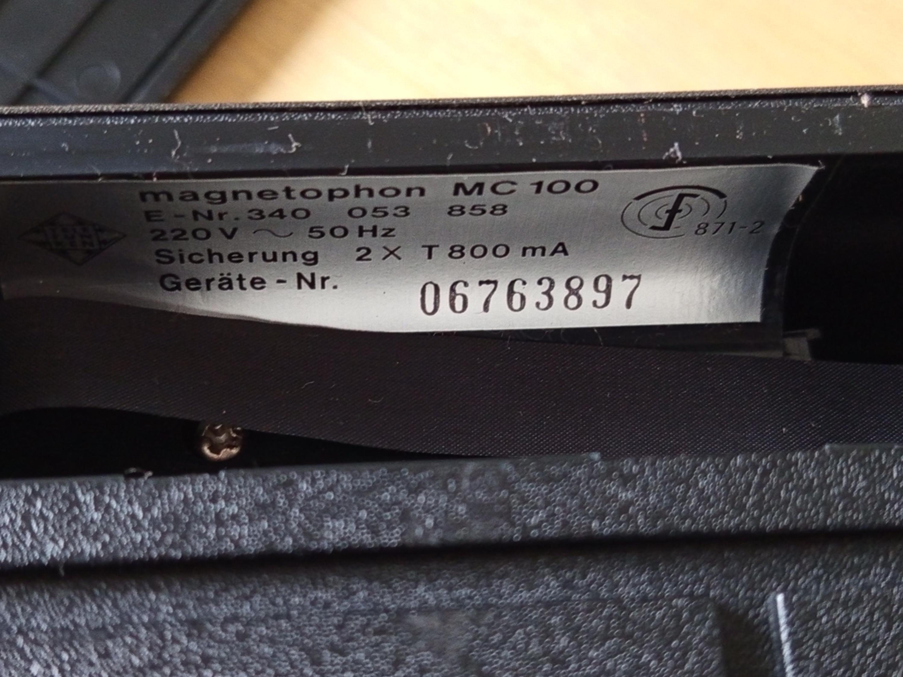Telefunken - RC 100 - High Com - Registratore a Cassette