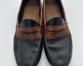 Weejuns By G H Bass Herren-Penny-Loafer aus zweifarbigem Leder, Größe 9,5 D