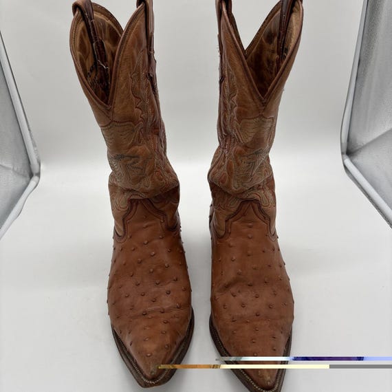 Rayo De Plata Men's Brown Leather Embroidered Cow Boots . 8.5 Us . Mexican 27.5.