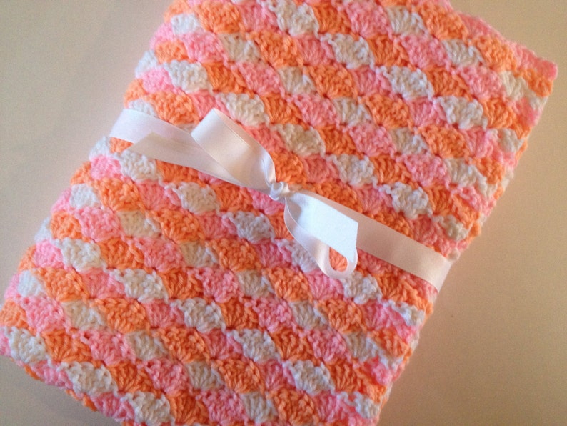 Baby Blanket Crochet Shell Blanket PDF Pattern Tutorial Etsy México