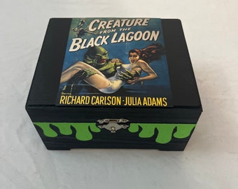 Creature of the Black Lagoon Stash Box Classic Sci Fi Horror Decor