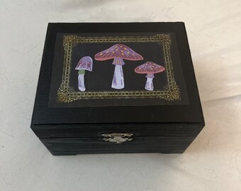 Mushrooms Woodland Cottagecore Keepsake Box