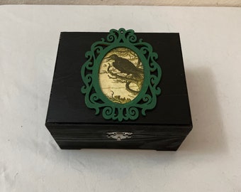 Castle Crow Gothic Fairytale Fantasy Keepsake Stash Box