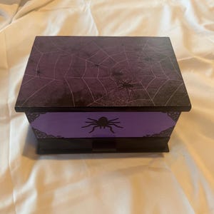 Gothic Spiders Jewelry Box Grunge Goth Home Decor