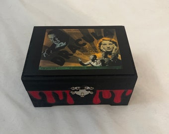 Dracula Stash Box Classic Vintage Horror Decor