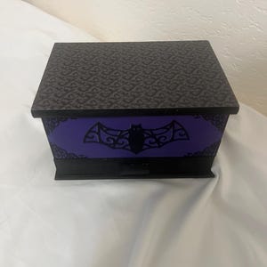 Gothic Bat Jewelry Box Purple Pastel Goth Whimsigoth Bats Decor