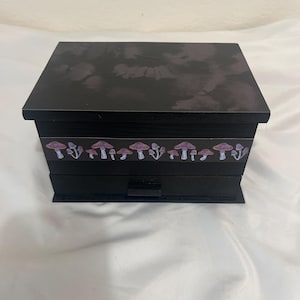 Grunge Mushrooms Moody Cottagecore Jewelry Box Organizer Gothic Decor
