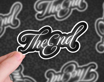 The End Sticker | Classic Retro Movie Sticker, Gift for Film Lovers - Etsy