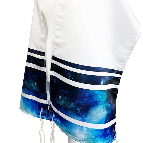 Talit Galaxy, conjunto de oración judía con bolsa a juego y kipá para Bar Mitzvah