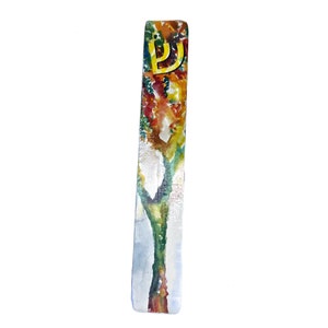 Tree Mezuzah Case, Mezuzah Wedding Gift for Jewish Couple, Jewish Engagement Gift, Hanukkah Gift, Anniversary Gift, Love Tree, Tree of Life