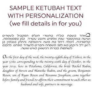 ADD-ON Item - Fill in for your ketubah (please do not purchase this item alone)