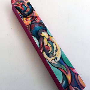 Mezuzah Case, Jewish Gift, Jewish Housewarming Gift, Jewish Baby Gift, Hanukkah Gift, Baby Shower, Wood Anniversary Gift, Tree of Life