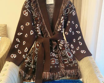 Brown Blend Knit Cardigan | Quiet Luxury Everyday Layering Piece | Soft Minimalist Wool Jacket | Elegant Timeless Knitwear