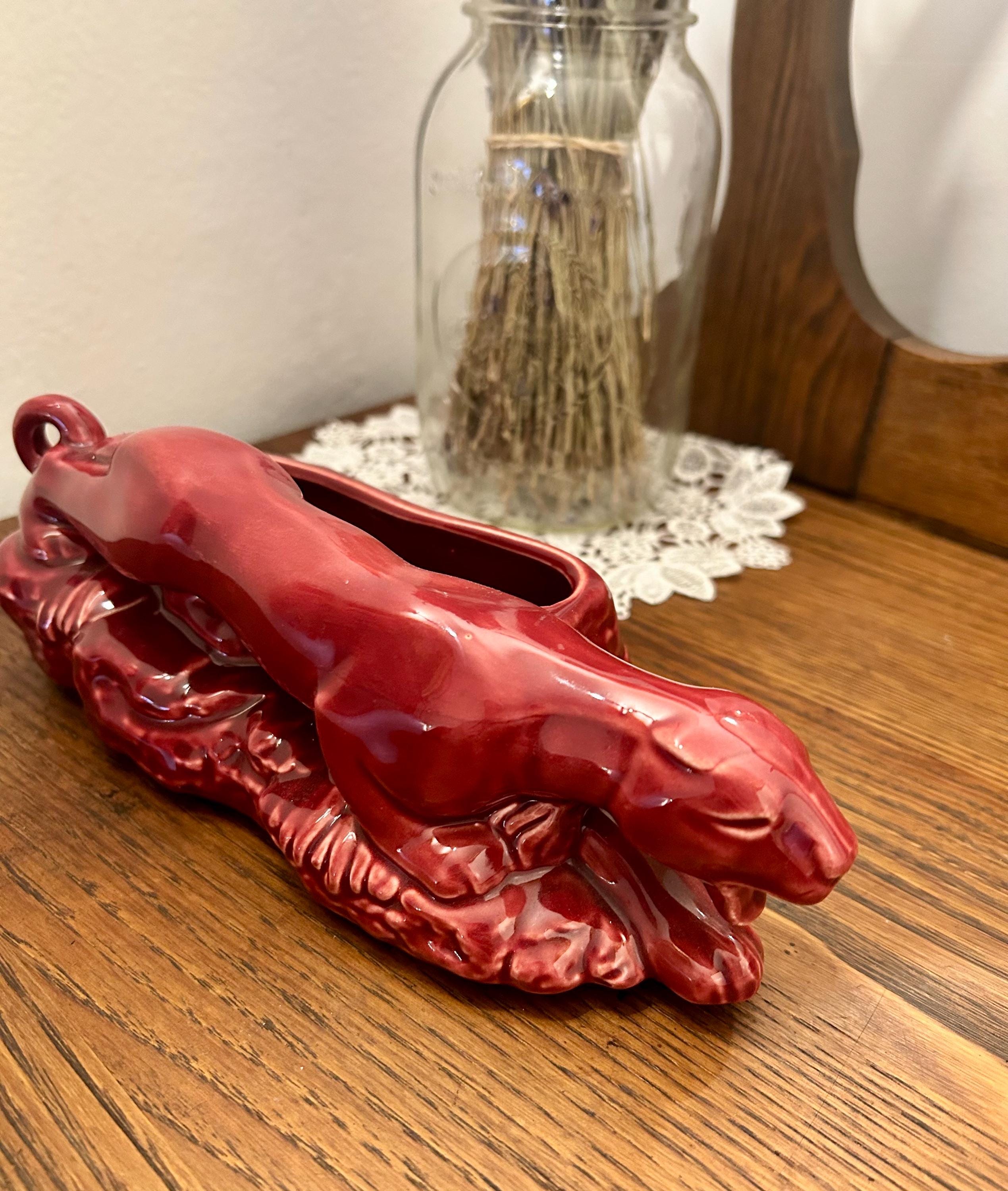 50s Ceramic Panther - Etsy