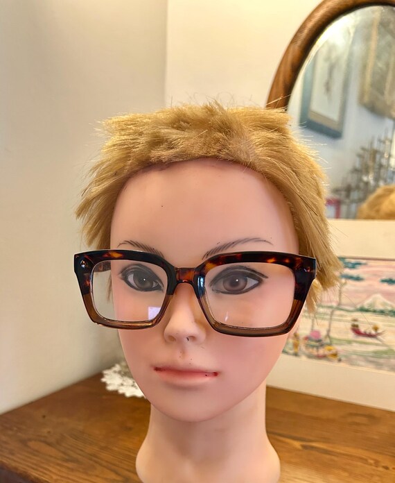 Vintage Tortoiseshell Rectangular Eyeglasses Fram… - image 2