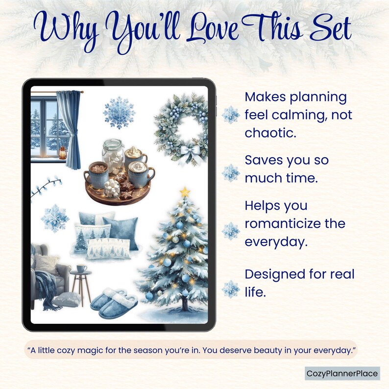Winter Digital Stickers Bundle, Cozy Home Pngs, Goodnotes Pre-cropped ...