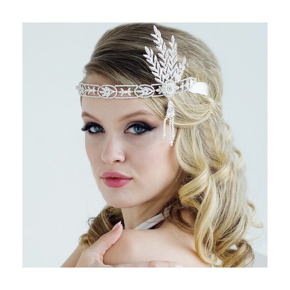 Gatsby Headband 1920s Style Headpiece Forehead Headpiece Etsy