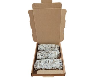 Californian White Sage Smudge Stick - flatty (4 inch)