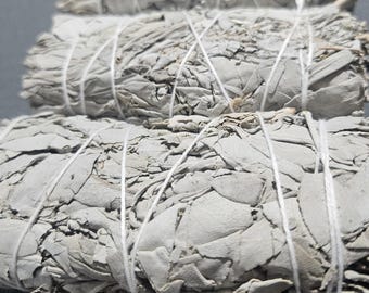 Californian White Sage Smudge Stick - flatty (4 inch)