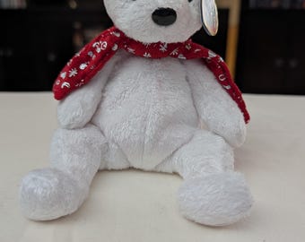 Ty Beanie Baby “2000 Holiday Teddy” the White Holiday Bear Wearing