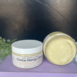 Chebe+Mango+Shea whipped hair butter conditioning, styling, and sealant cream curly coily wavy kinky hair texture types promotes growth