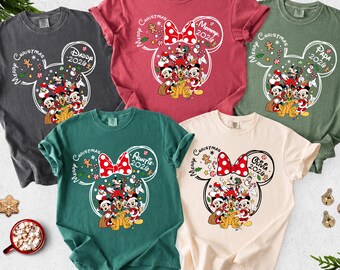 Custom Disney Christmas Shirt, Personalized 2026 Disney Christmas Shirt, Matching Family Disney Christmas Shirt, Disney Trip 2026 Christmas