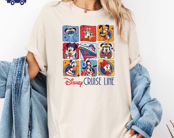 Comfort Colors Disney Cruise Line Shirt, Mickey and Friends Cruise Trip Tee, Disneyland Vacation Shirt, Mickey Captain Shirt, Disney Shirt