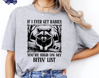 Funny Raccoon Meme T-Shirt, Sassy Adult Humor Shirt