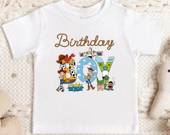 Toy Story Birthday Boys Sweatshirt, Disney Toy Story Toddler Shirt, Boys Birthday Shirt, Disney Family Baby Bodysuit, Birthday Gift For Kids