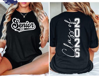 Personalized Senior 2026 Shirt, Class Of 26 Shirt,Graduation 2026 Shirt, Custom Name Graduation Gift,Senior Gift Graduation,Graduation Party
